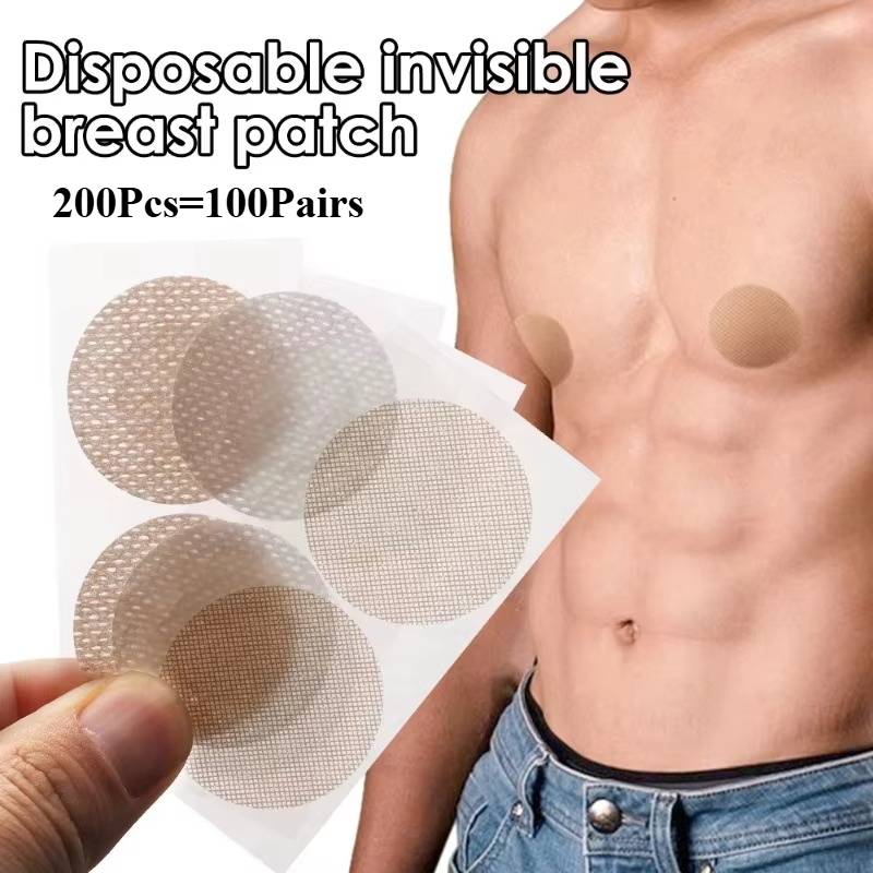 200pcs Invisible Men Nipple Co - Nipple Cover Pasties 评论和价格