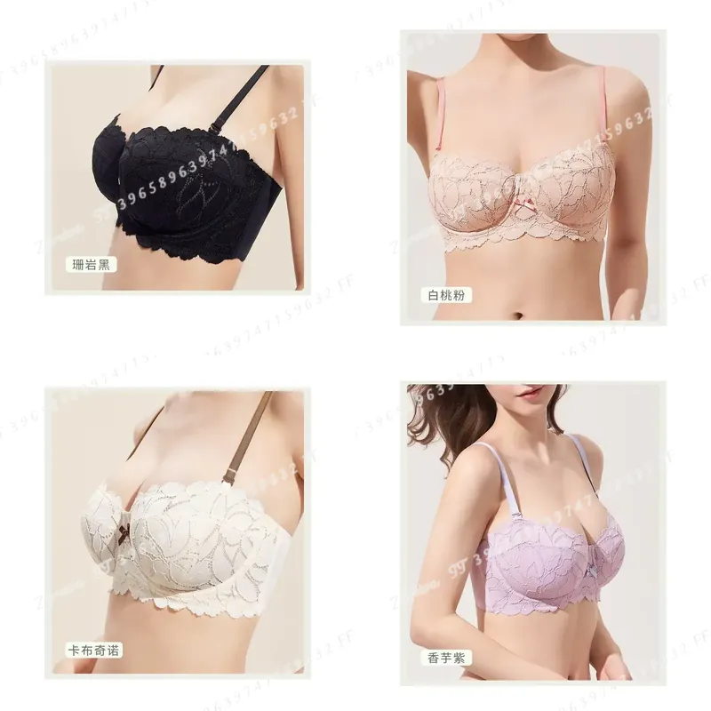 Women Plus Size French Lace Br - Bralette Wireless Soft 评论和价格