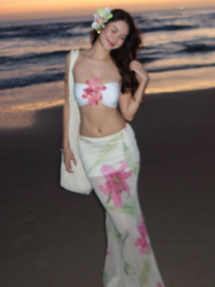 Nibber Pretty Women Two-Piece  - Strapless Bra Backless 评论和价格