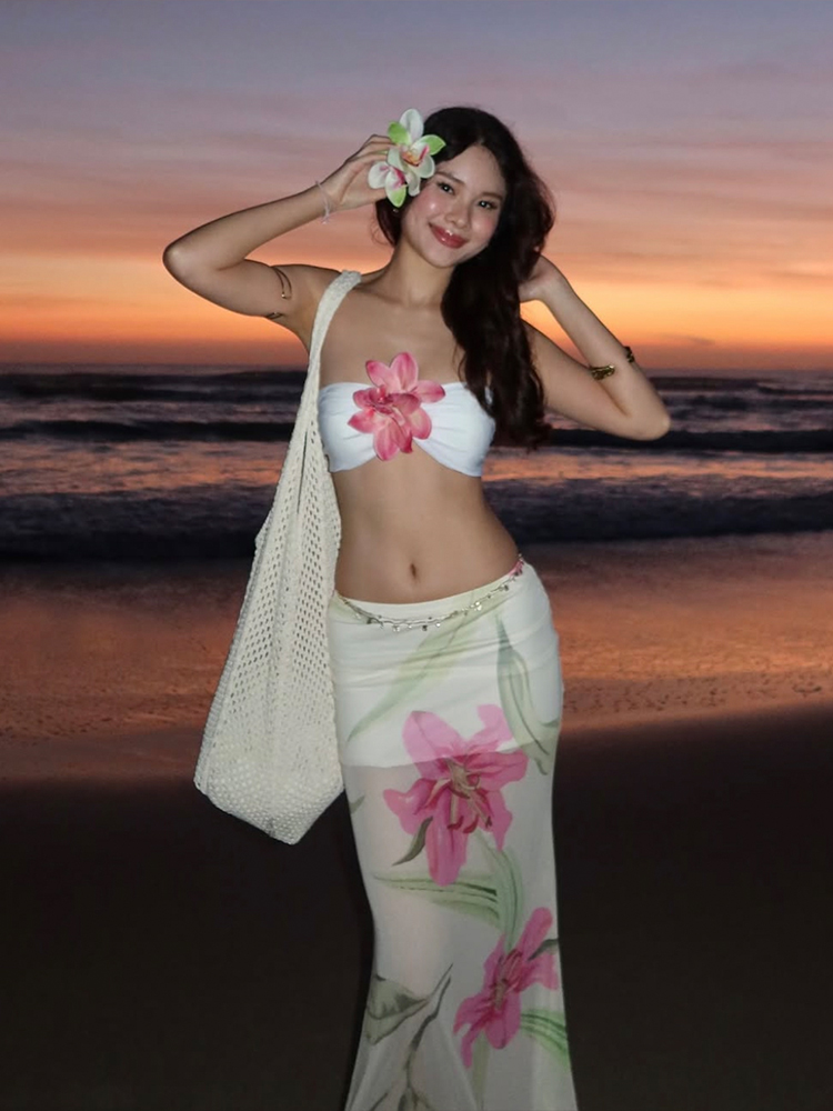 Nibber Pretty Women Two-Piece  - Strapless Bra Backless 评论和价格
