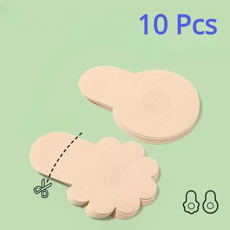 10pcs Women's Invisible Breast - Nipple Cover Pasties 评论和价格